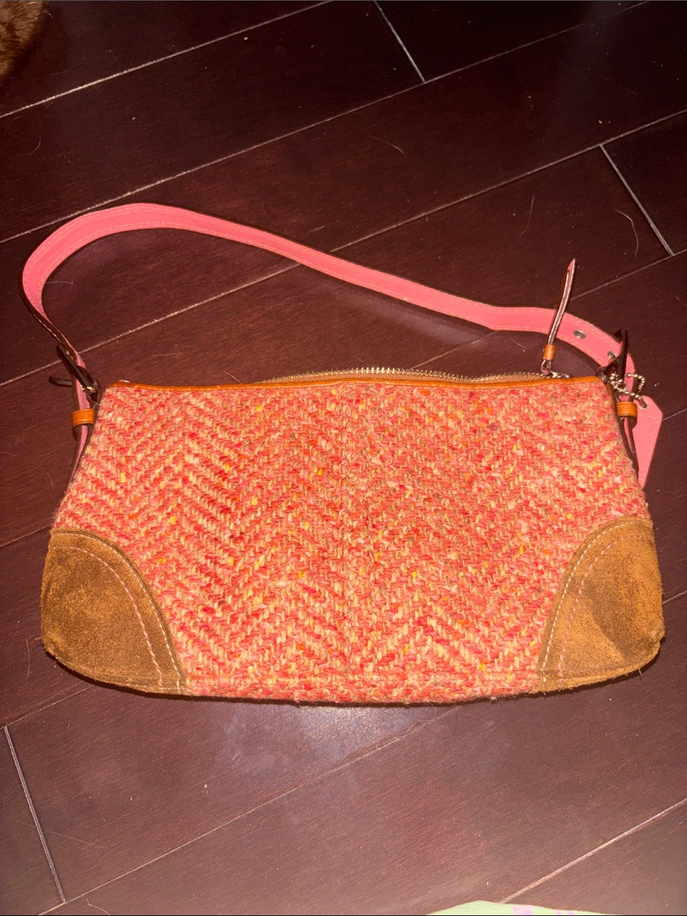 Rare Coach 2007 Wool Baguette Bag